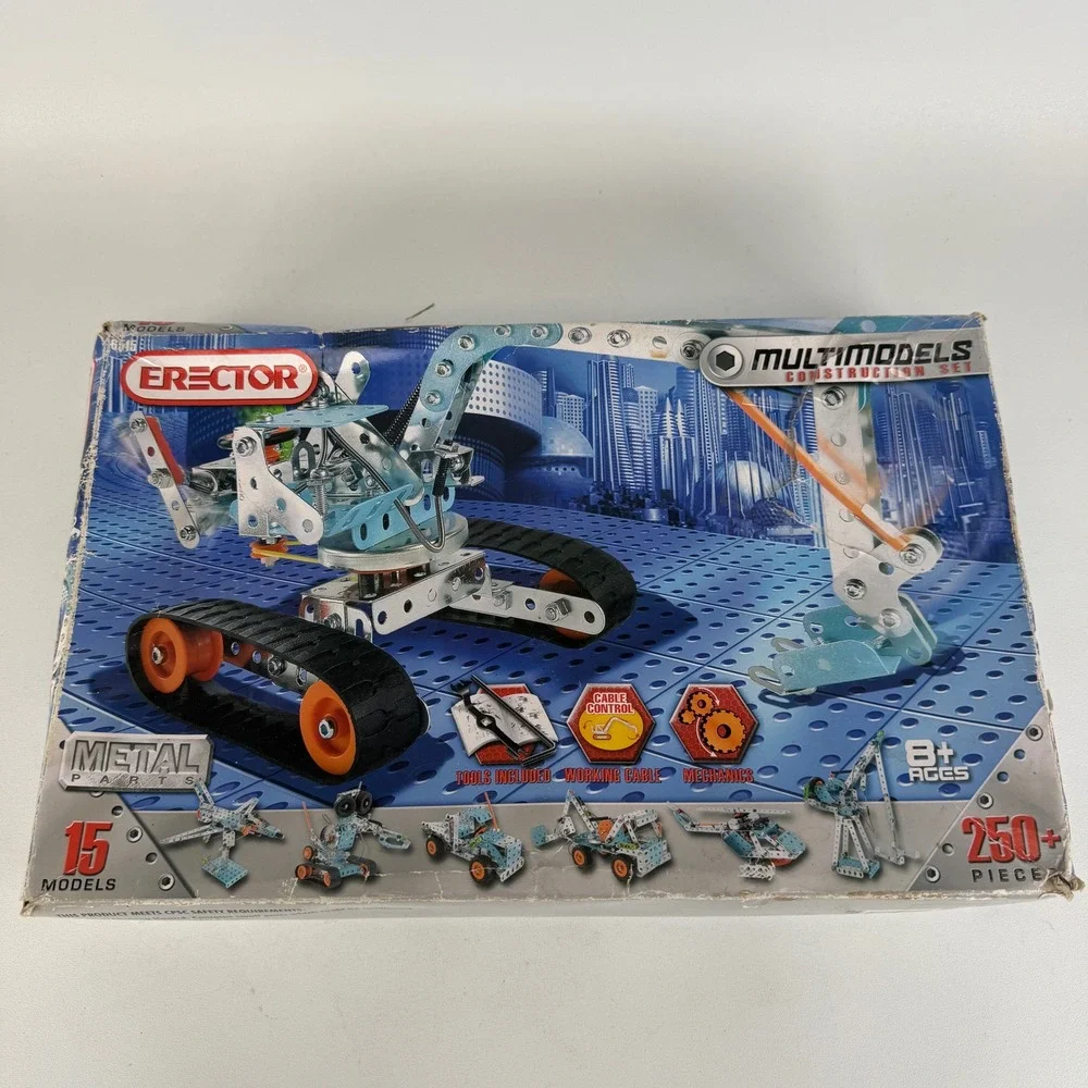 Erector Meccano Multimodels 15 Model Construction Set 250+ Pcs 836515E 2012
